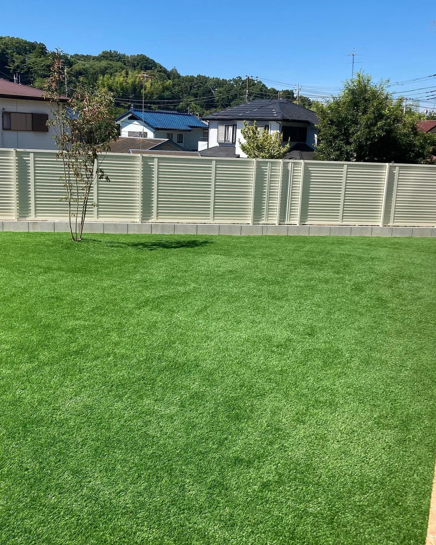 60㎡のお庭が素敵なドッグランに!